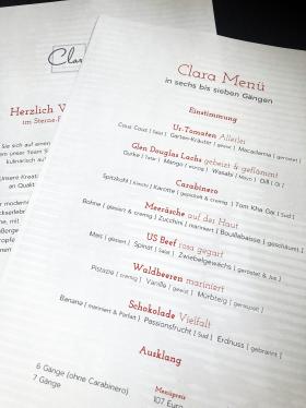 Bild: Unser Clara-Menü