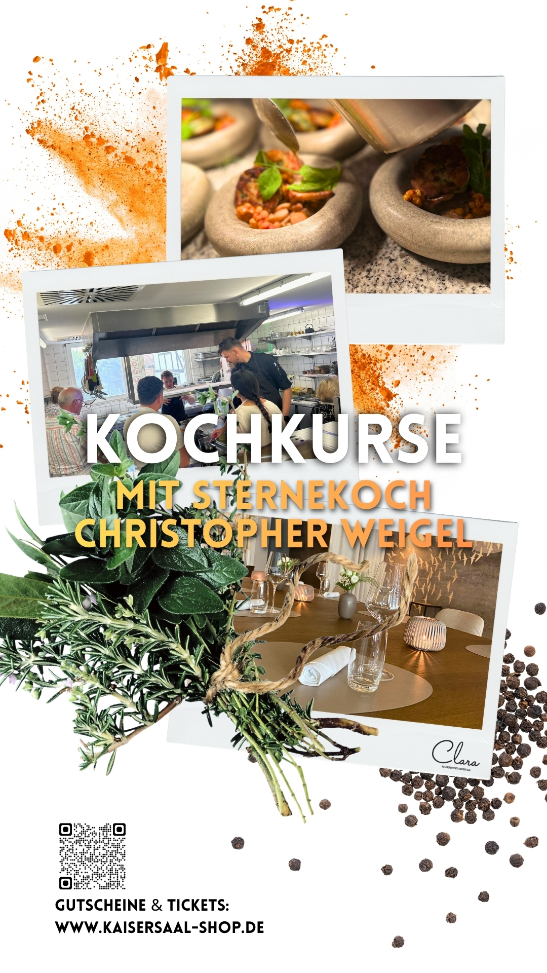Kochkurse mit Christopher Weigel: Zusatztermin am 11.10.2026 Bild: Kochkurse mit Christopher Weigel: Zusatztermin am 11.10.2026